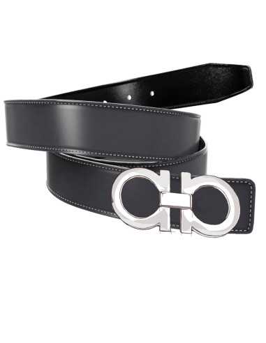 Cintura Double Face in VITELLO LISCIO per...