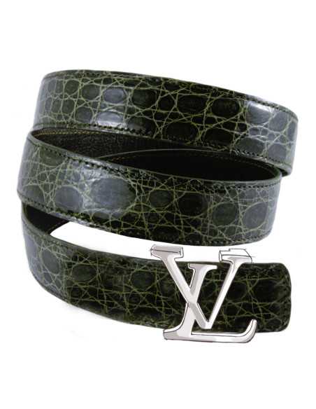 Cinturón de repuesto de cocodrilo para hebillas LOUIS VUITTON Signature