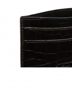 Glanzkrokodilleder Slim Kreditkartenetui 2