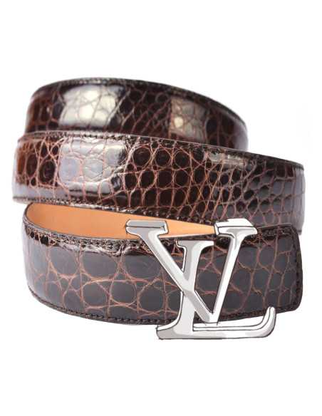 Cinturón de repuesto de cocodrilo para hebillas LOUIS VUITTON Signature