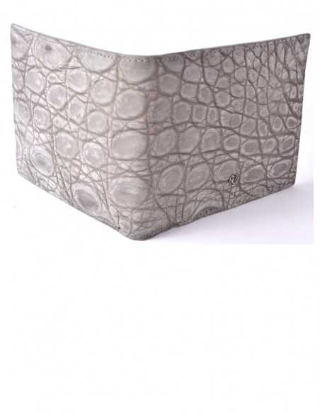 Nubuck Alligator Horizontal Wallet for Man