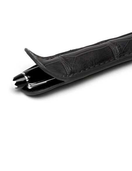 Estuche de Cuero de Cocodrilo para Bolígrafos, Lápices y Roller Montblanc