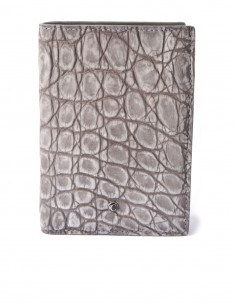 Men's Vertical Nubuck Alligator Wallet