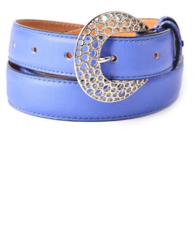 Cintura Donna in Pelle Liscia Pieno Fiore Box -...