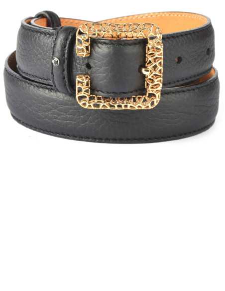 Cinturón de Mujer en Cuero de Ternera Estampado – Elegancia Atemporal y Calidad Artesanal, Personalizable Colores y Tallas