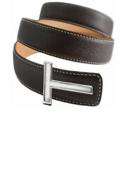 Cinturón Reversible de CUERO ESTAMPADO para hebillas desmontables TOM FORD