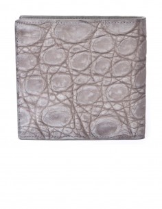 Men's Square Nubuck Alligator Wallet 2