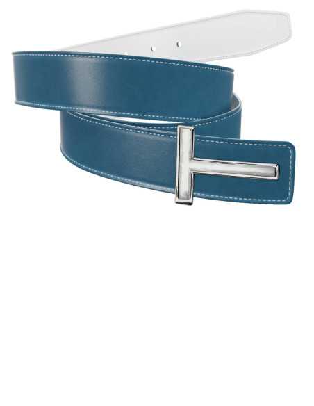 Cinturón Reversible de Piel Lisa para Hebillas T de TOM FORD